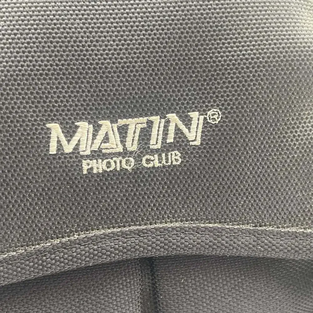 Matin Photo Club Black Canvas and Leather DSLR Camera Shoulder Bag